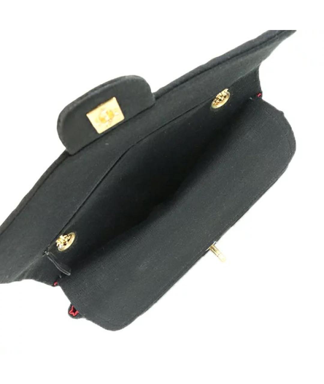 CHANEL Черная тканевая сумка через плечо, фото 6