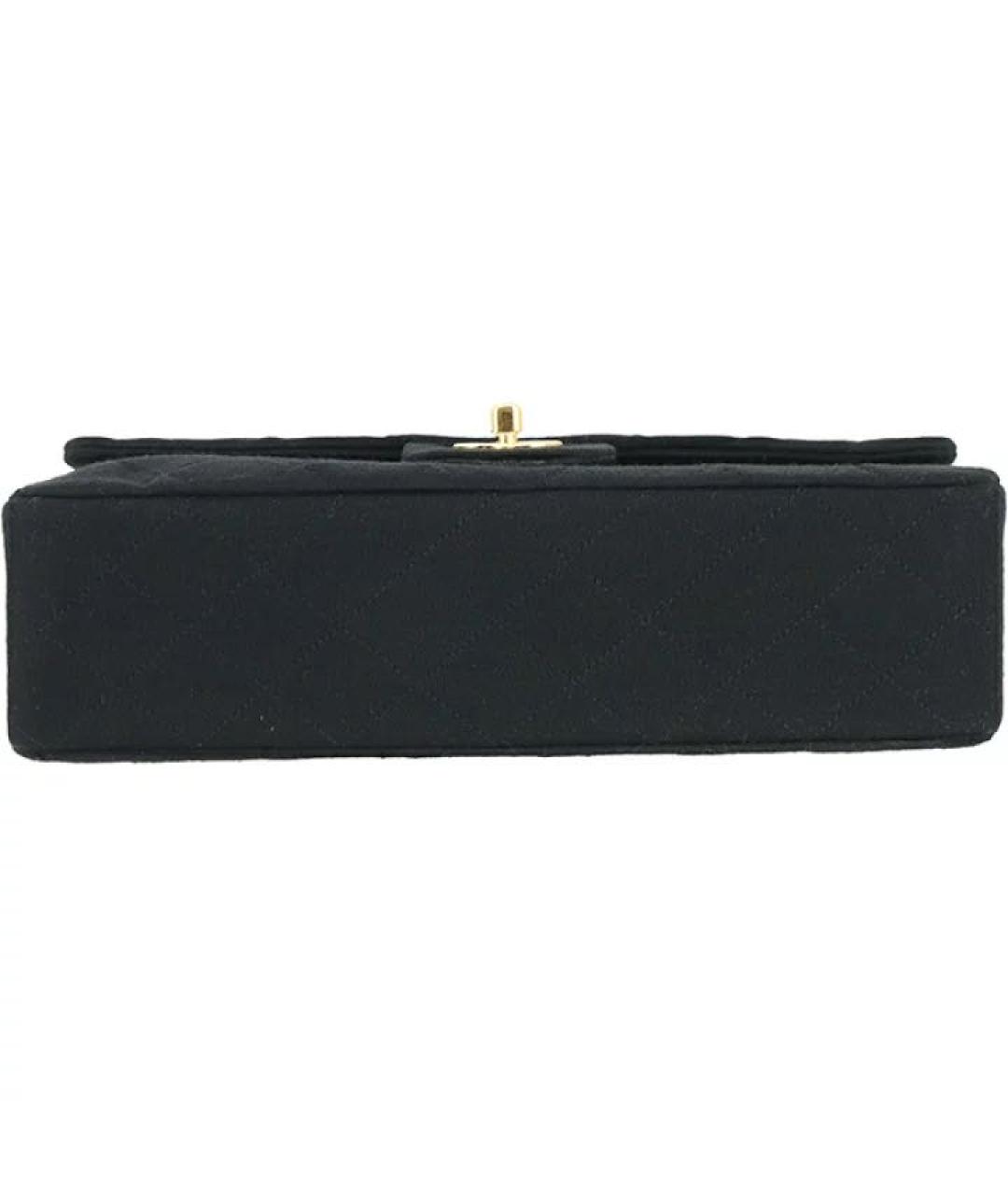 CHANEL Черная тканевая сумка через плечо, фото 5