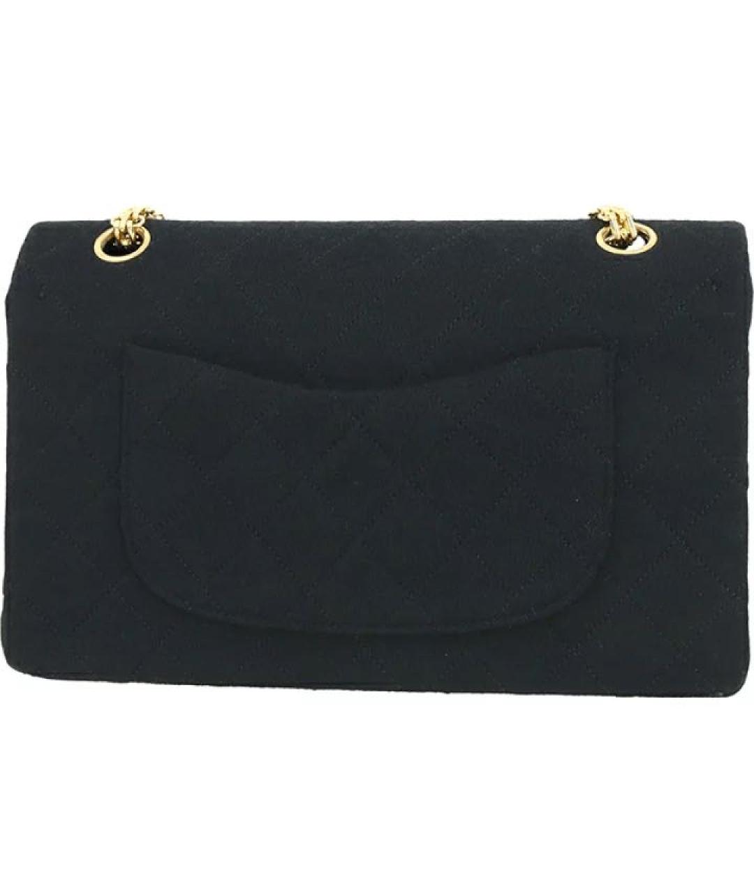 CHANEL Черная тканевая сумка через плечо, фото 2