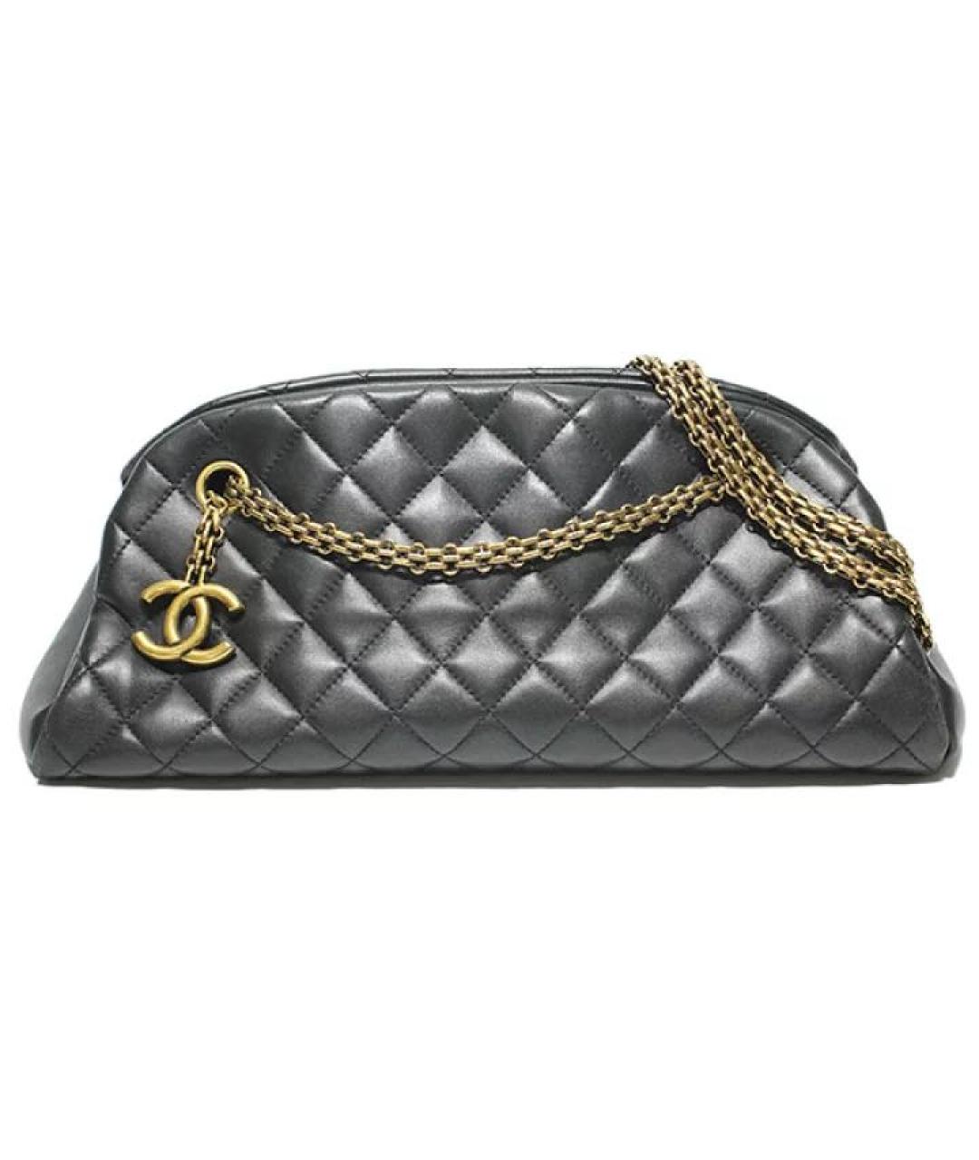 CHANEL Черная кожаная сумка через плечо, фото 1