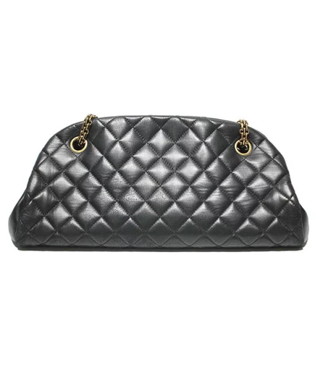 CHANEL Черная кожаная сумка через плечо, фото 2