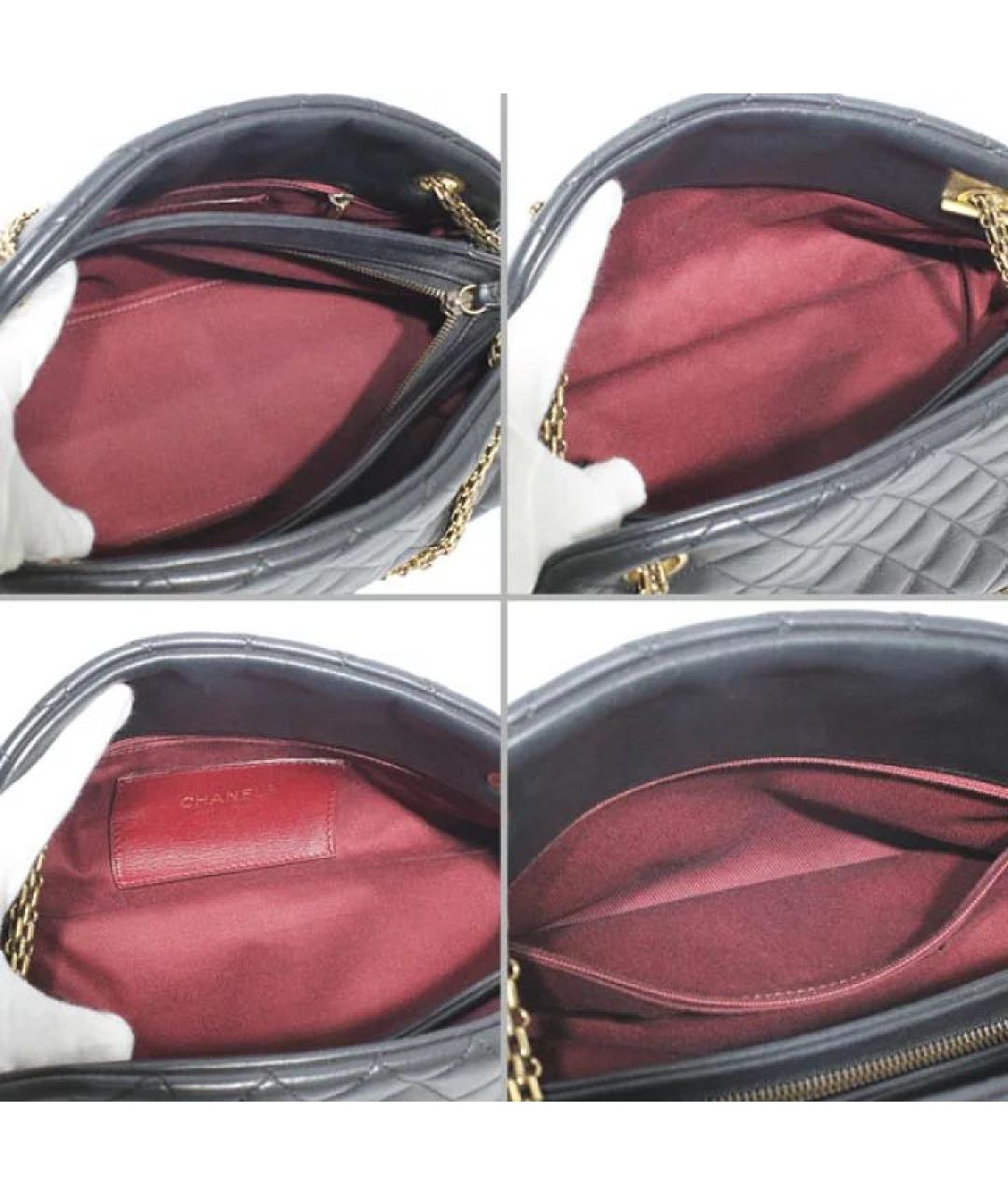 CHANEL Черная кожаная сумка через плечо, фото 6