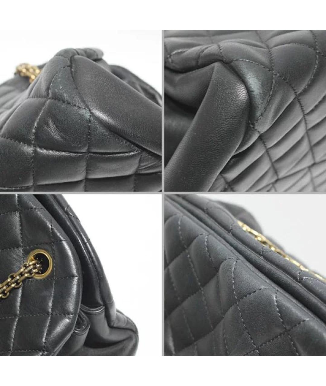 CHANEL Черная кожаная сумка через плечо, фото 4