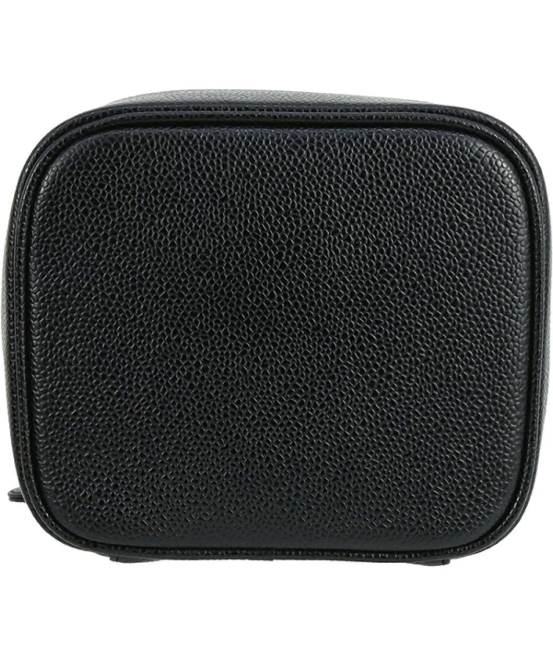 CHANEL Черная кожаная сумка с короткими ручками, фото 5