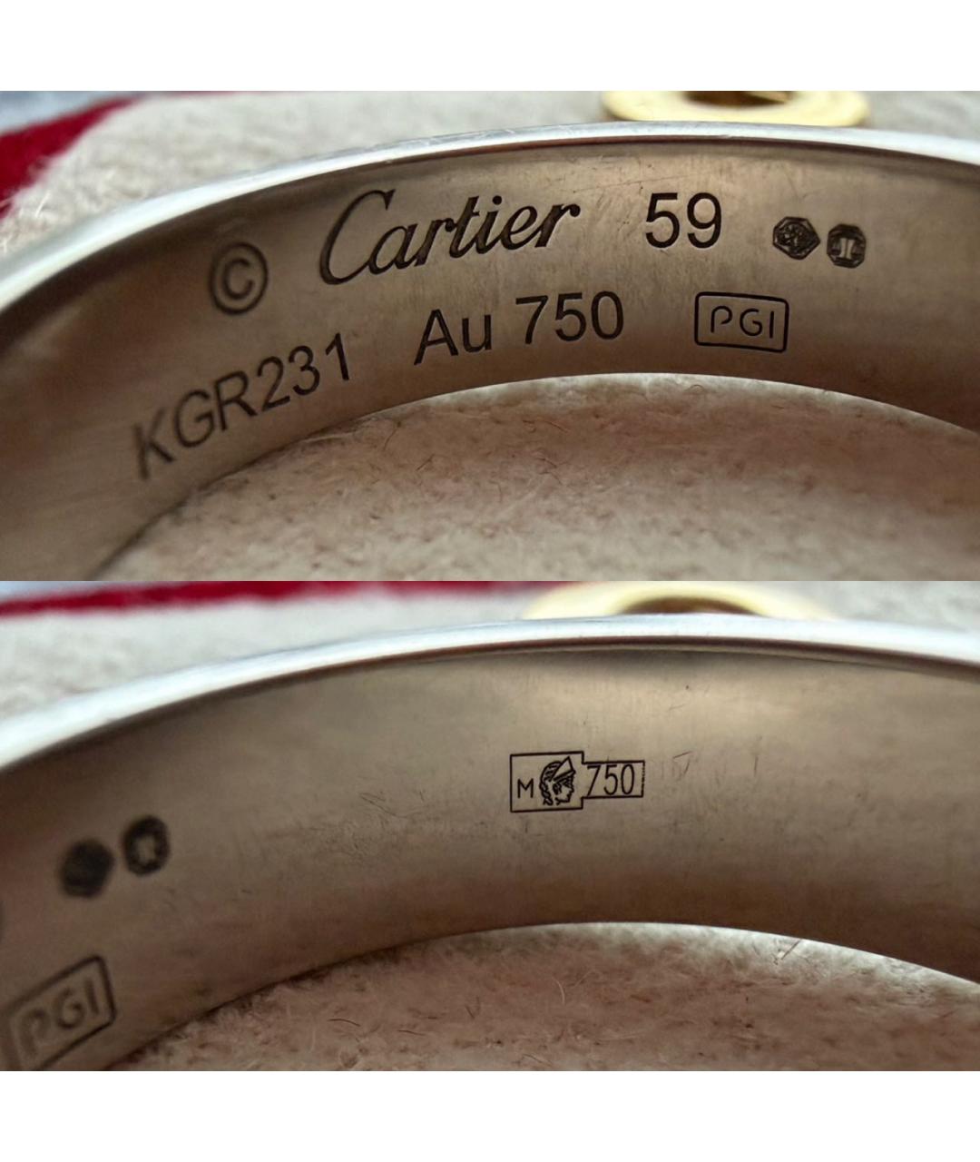 CARTIER Серебряное кольцо из белого золота, фото 6