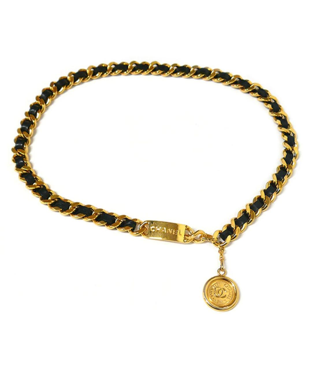 CHANEL Черный кожаный ремень, фото 2