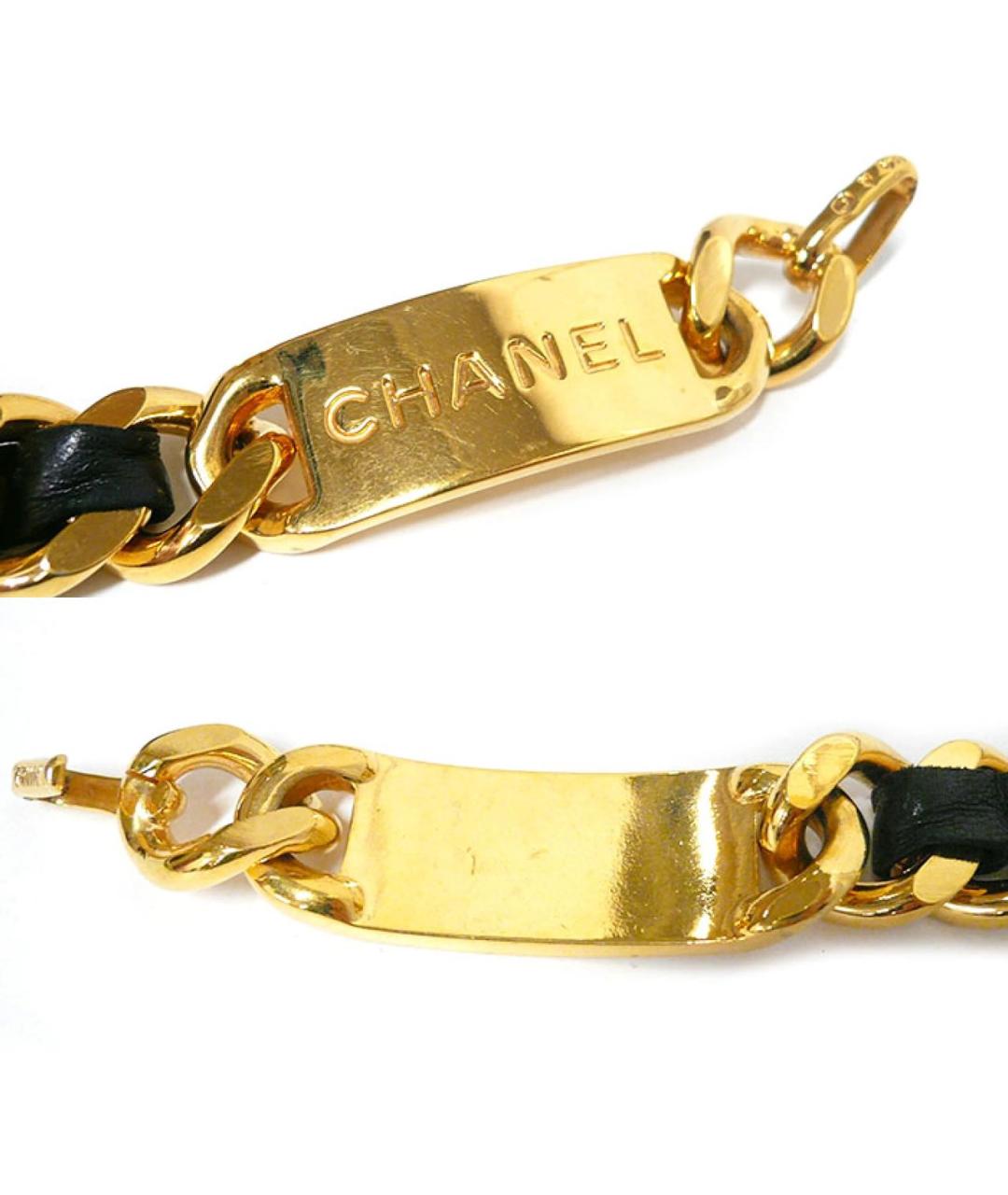 CHANEL Черный кожаный ремень, фото 4