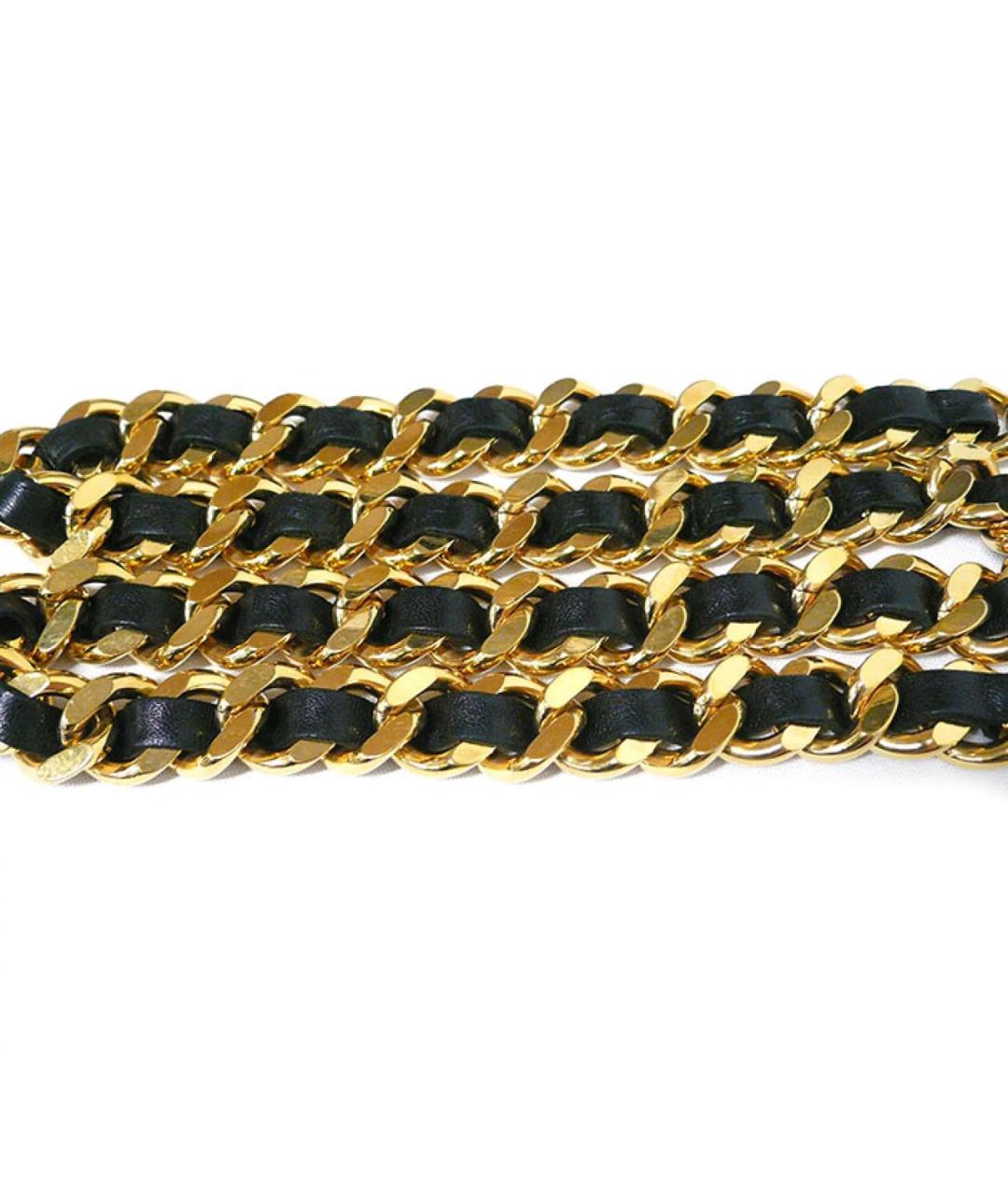 CHANEL Черный кожаный ремень, фото 5