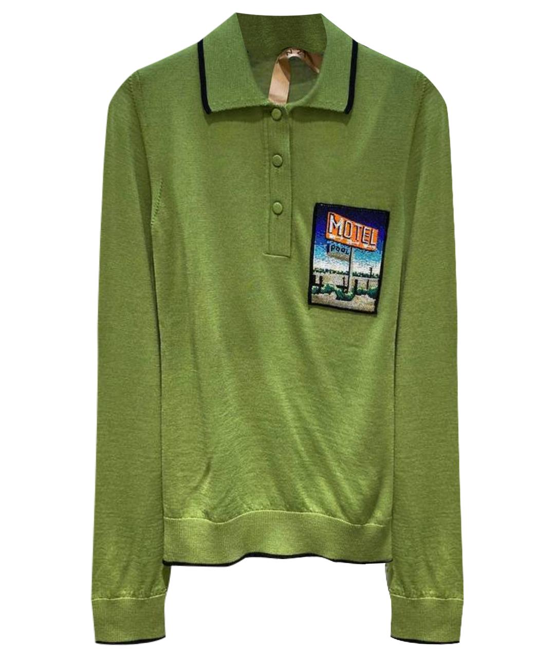 NO. 21 Зеленый шерстяной джемпер / свитер, фото 1