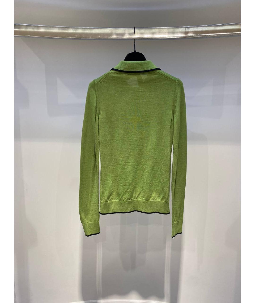 NO. 21 Зеленый шерстяной джемпер / свитер, фото 3