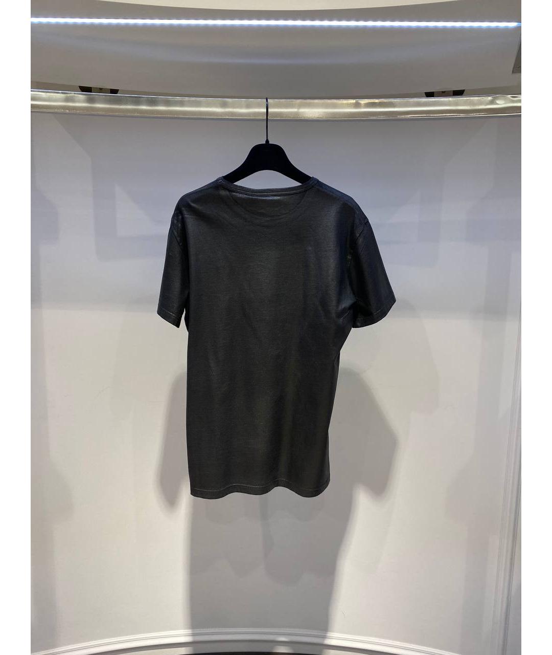 NO. 21 Черная хлопковая футболка, фото 3