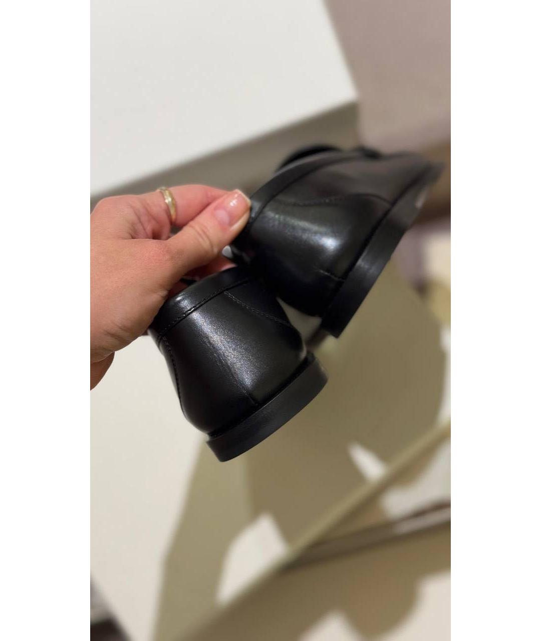 SAINT LAURENT Черные кожаные лоферы, фото 3