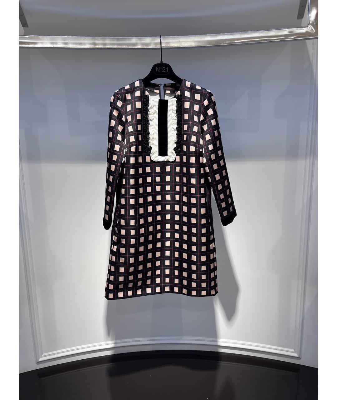 NO. 21 Мульти синтетическое коктейльное платье, фото 4