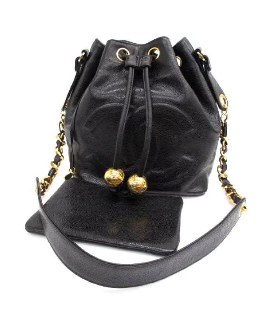 CHANEL Черная кожаная сумка тоут, фото 1