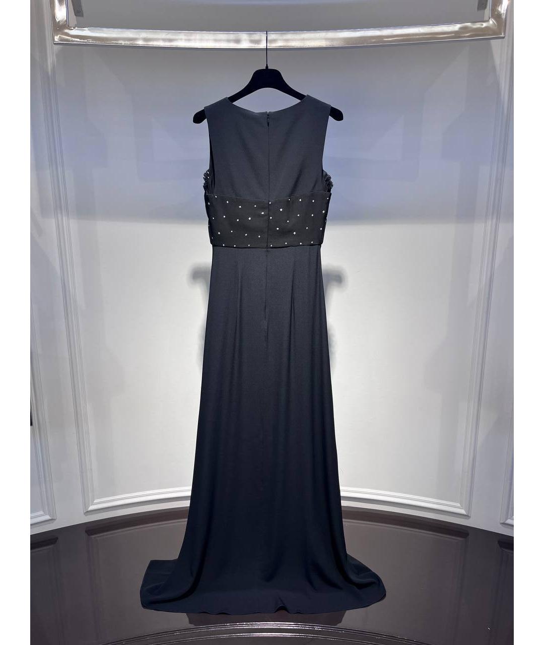 NO. 21 Черное синтетическое вечернее платье, фото 3