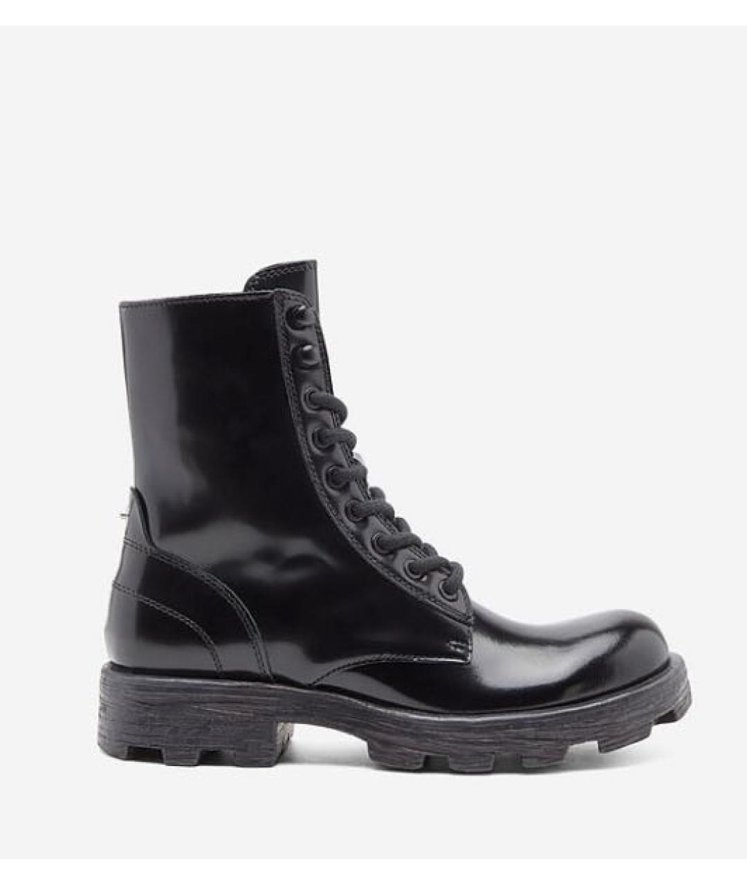 DIESEL Черные ботинки из лакированной кожи, фото 9