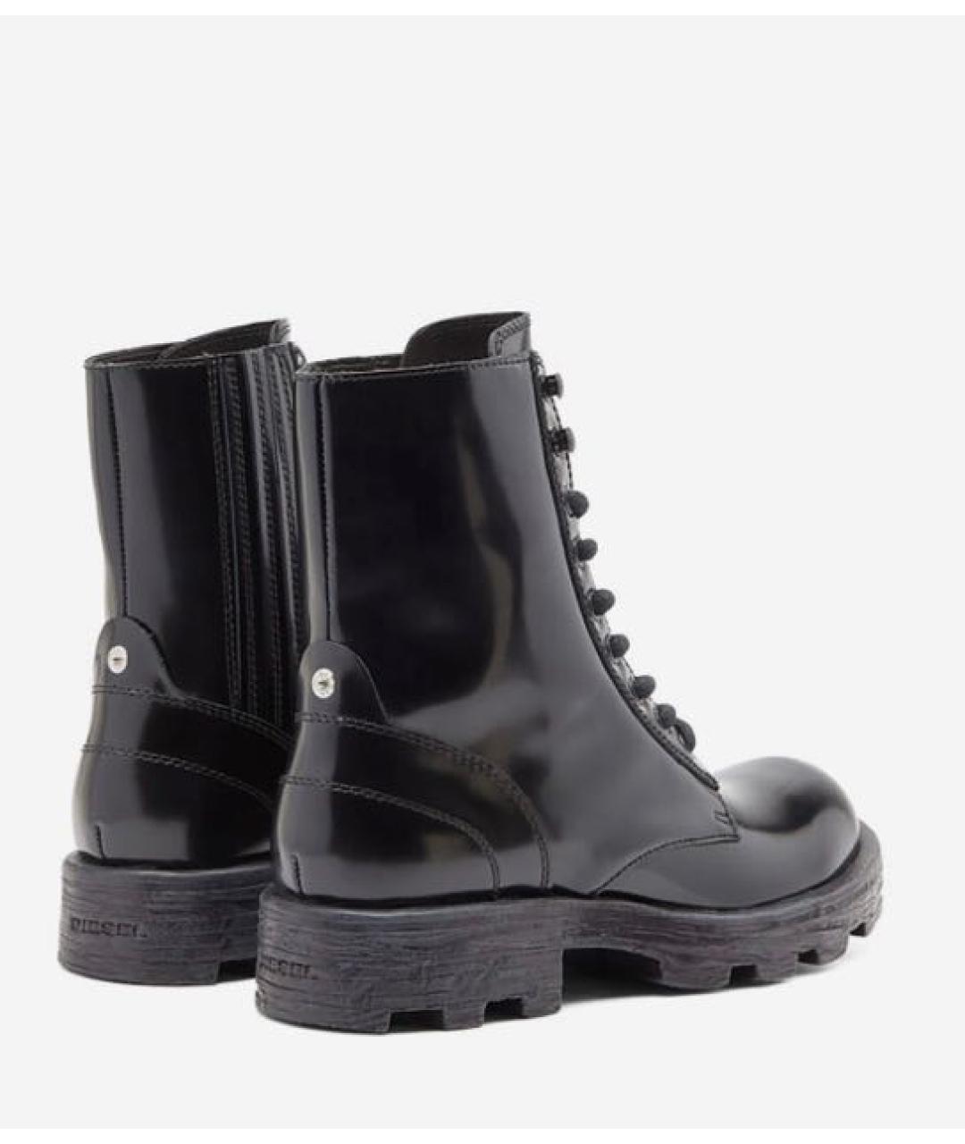 DIESEL Черные ботинки из лакированной кожи, фото 2