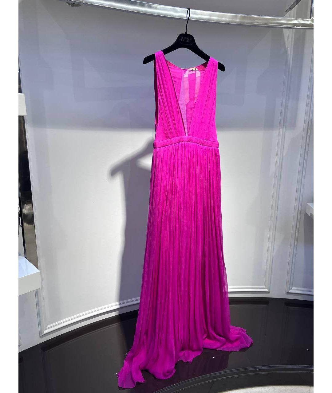 NO. 21 Фуксия синтетическое вечернее платье, фото 2