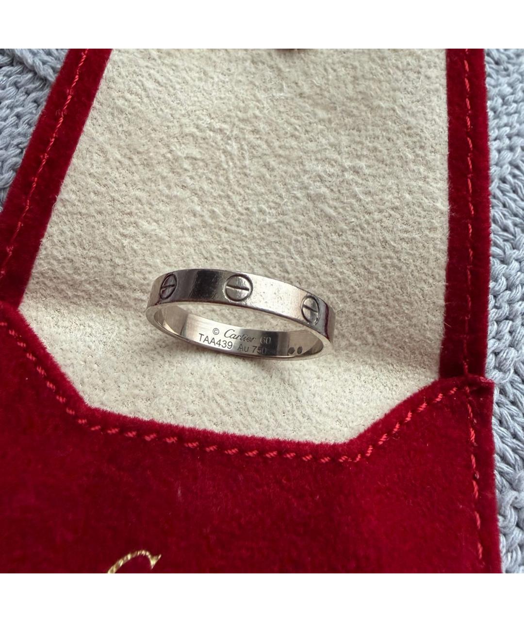 CARTIER Серебряное кольцо из белого золота, фото 4