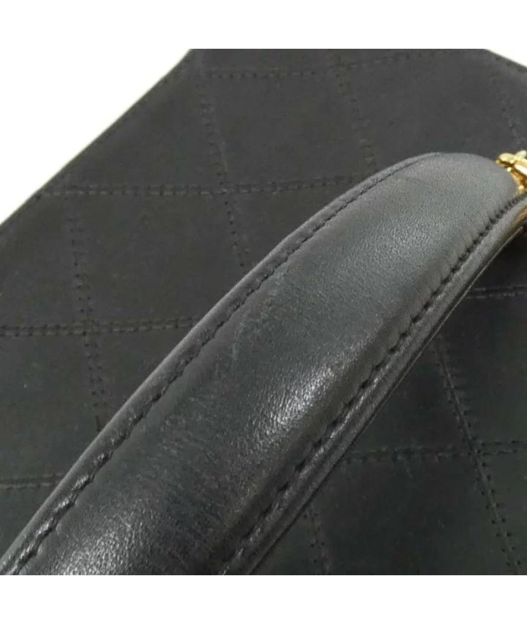 CHANEL Черная кожаная сумка через плечо, фото 7