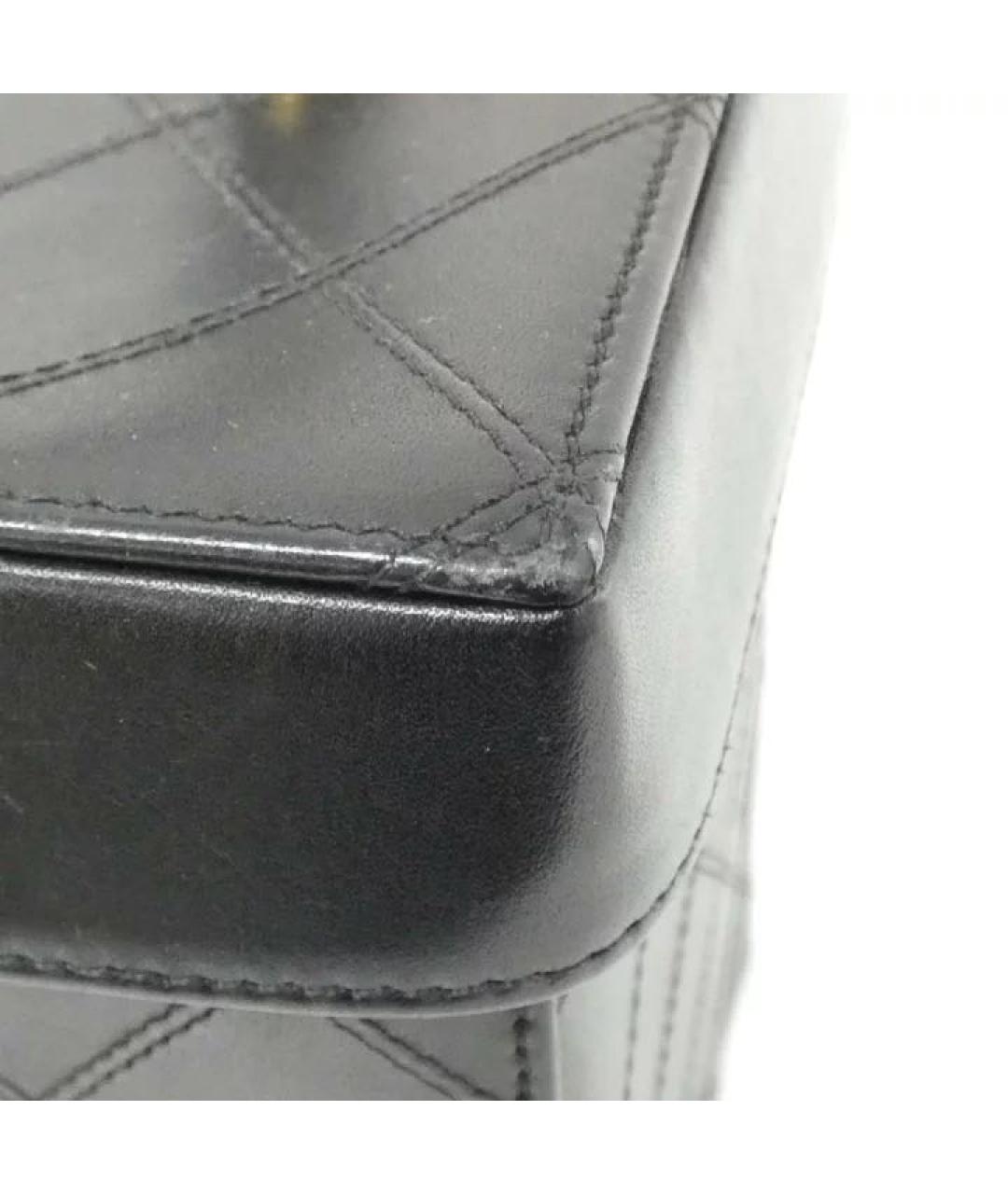 CHANEL Черная кожаная сумка через плечо, фото 5