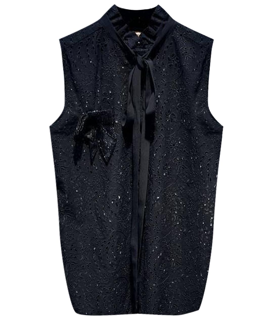 NO. 21 Черная хлопковая рубашка, фото 1