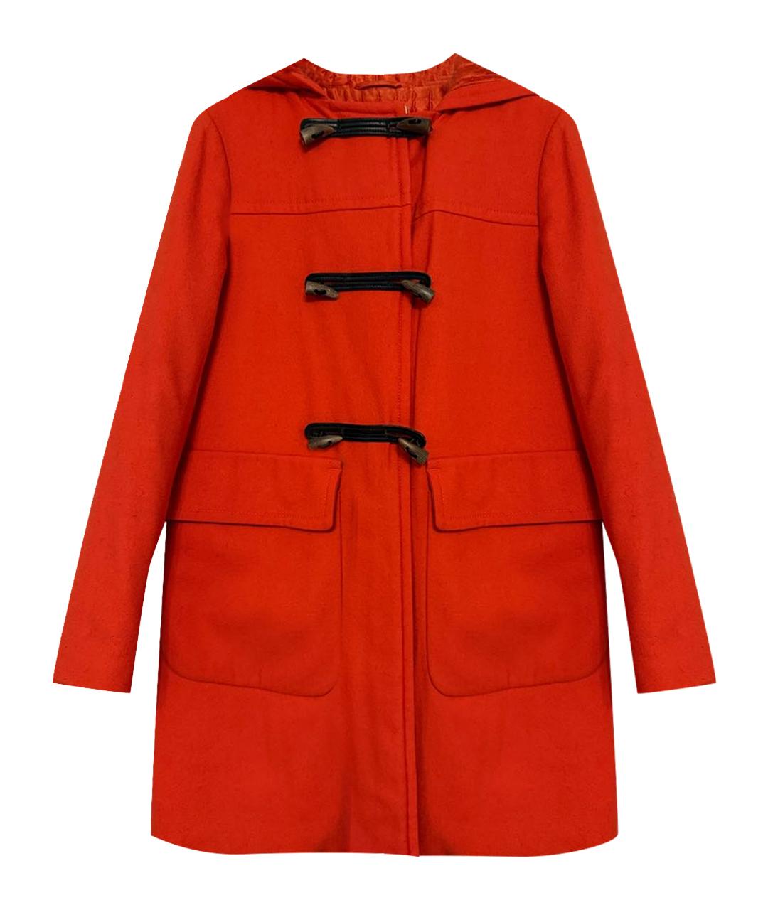 PRADA Оранжевое шерстяное пальто, фото 1