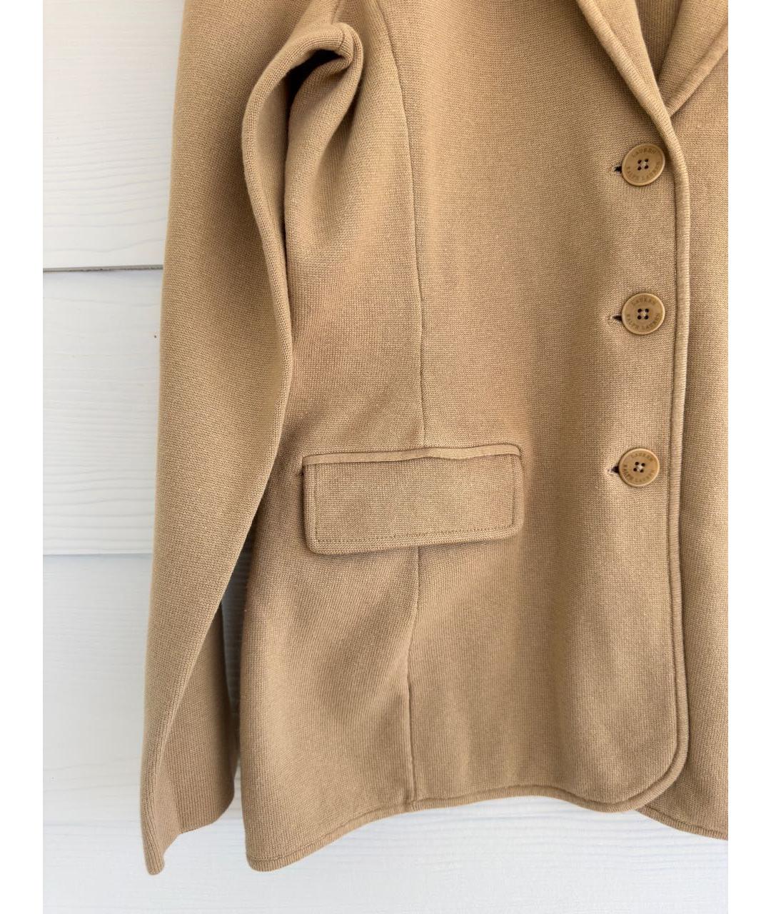 RALPH LAUREN Бежевый хлопковый жакет/пиджак, фото 8
