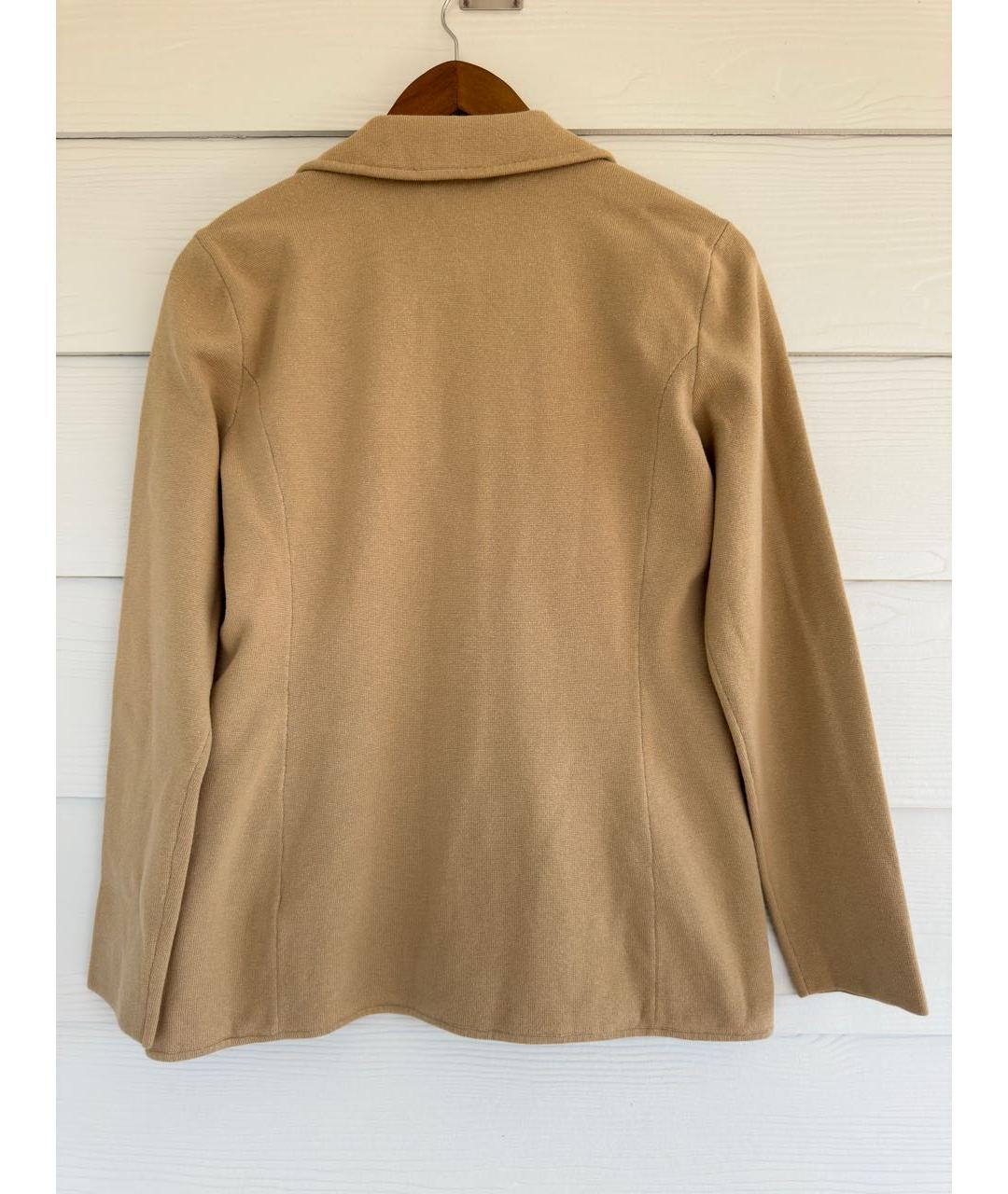 RALPH LAUREN Бежевый хлопковый жакет/пиджак, фото 6