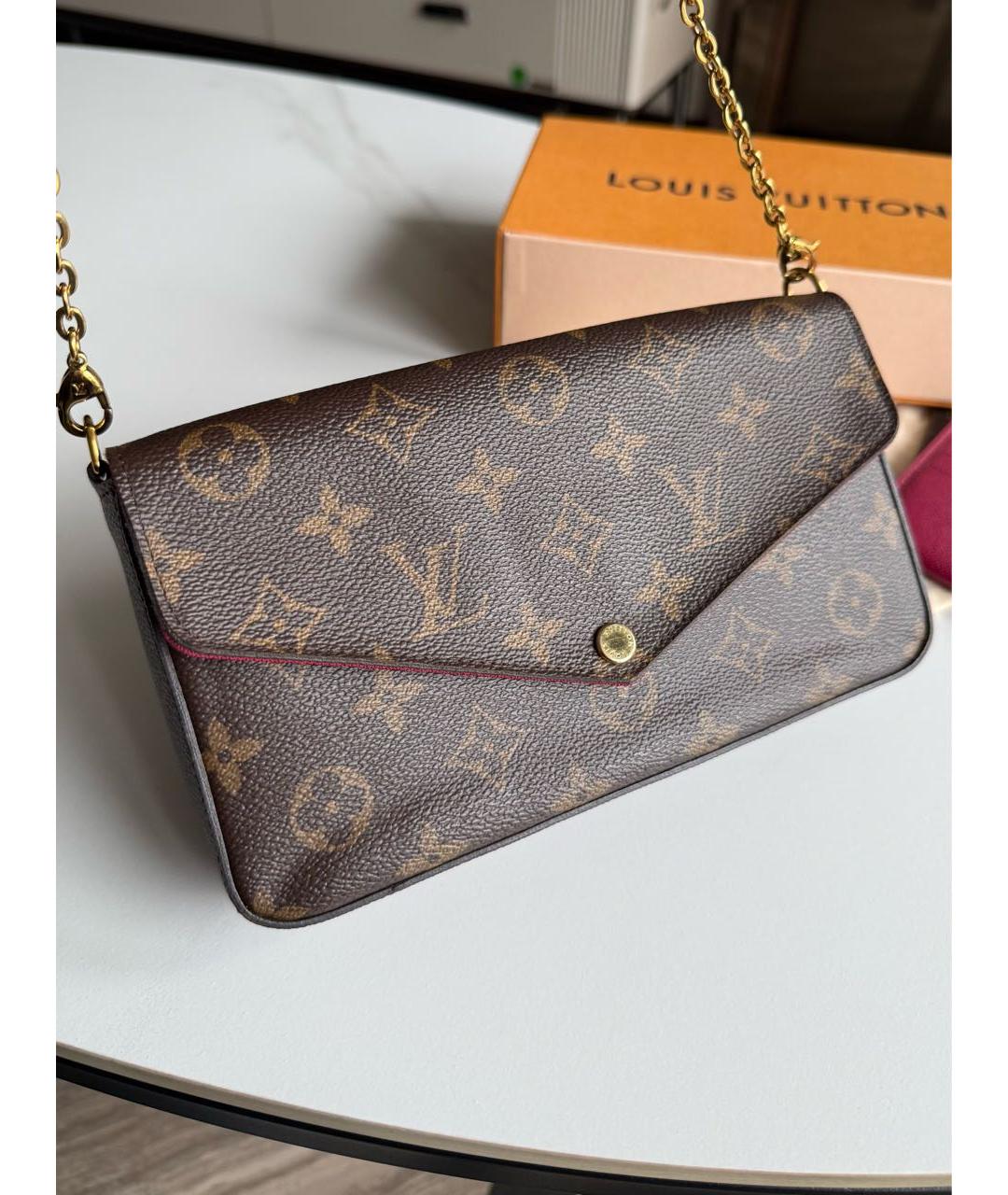 LOUIS VUITTON Коричневая сумка через плечо, фото 6