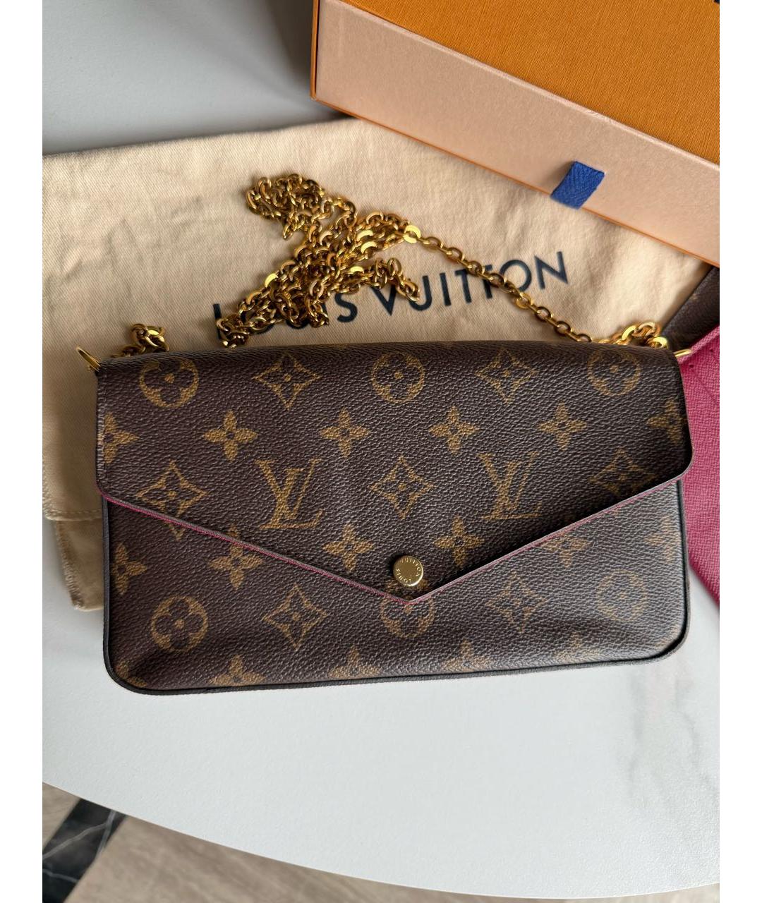 LOUIS VUITTON Коричневая сумка через плечо, фото 4