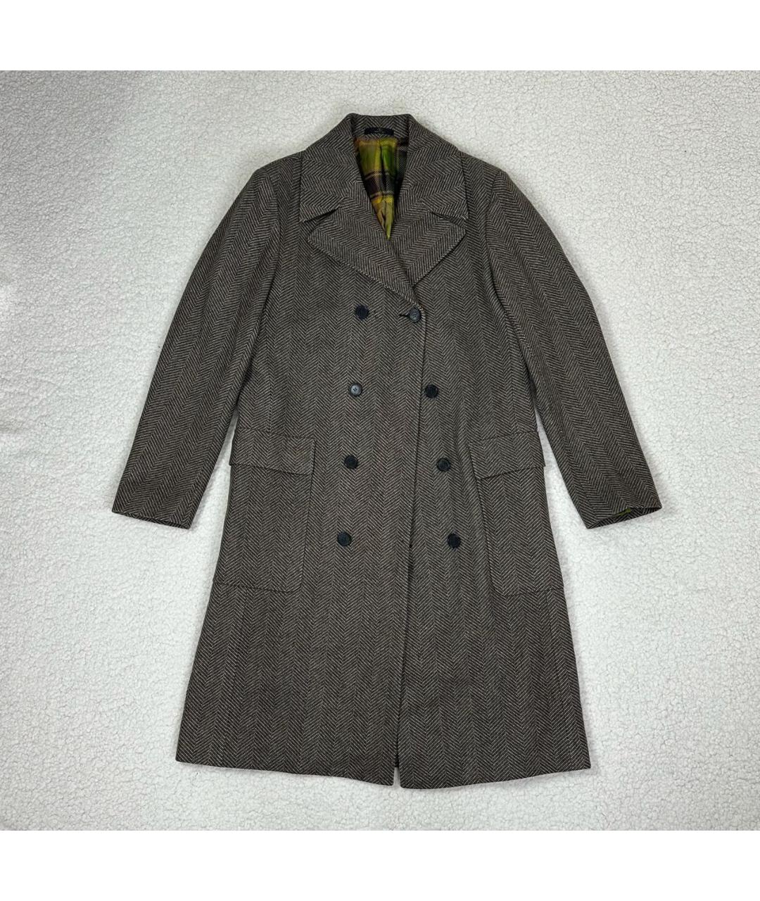 VALENTINO Коричневое шерстяное пальто, фото 9