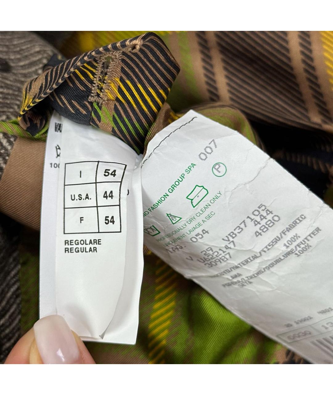 VALENTINO Коричневое шерстяное пальто, фото 7