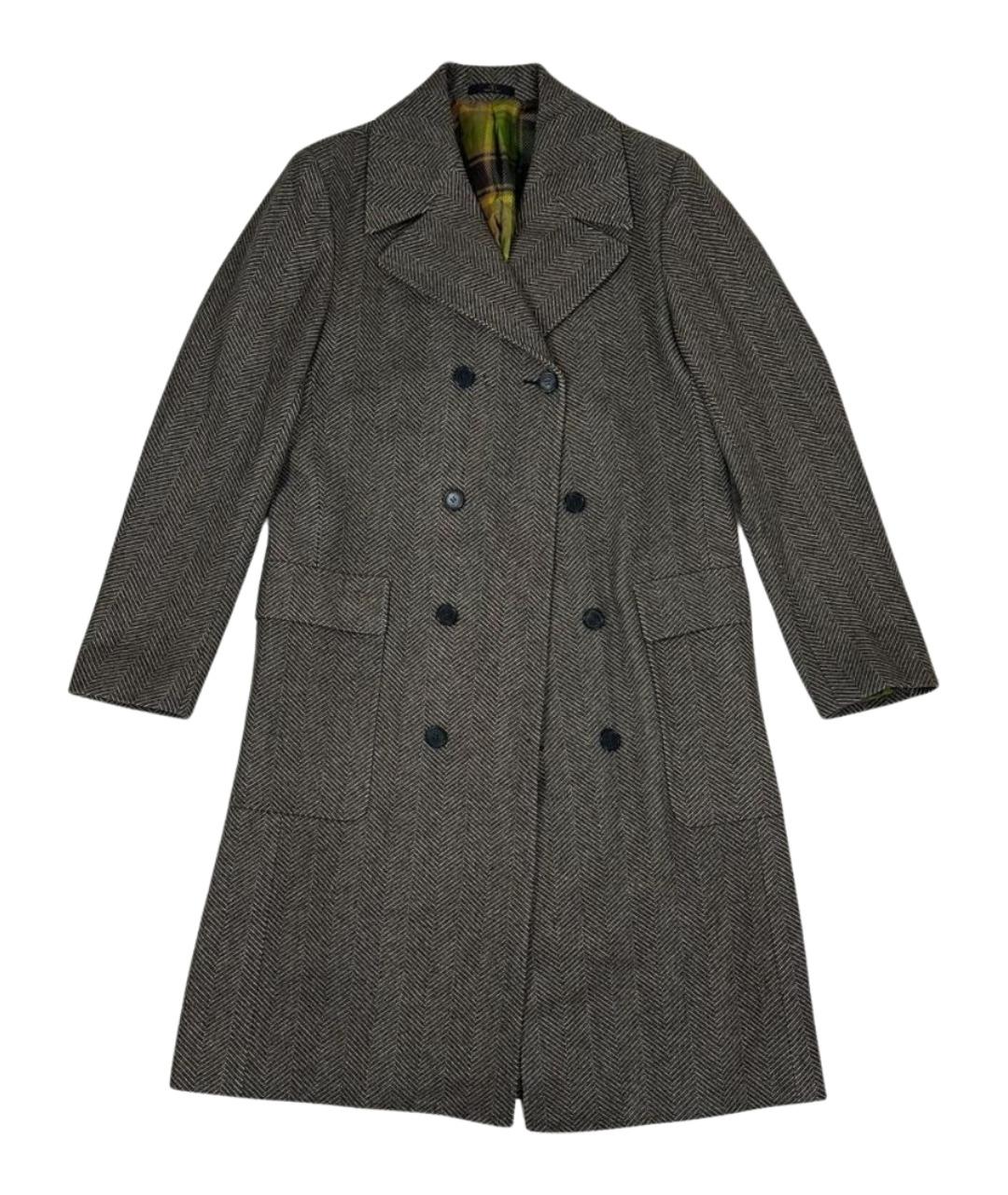 VALENTINO Коричневое шерстяное пальто, фото 1