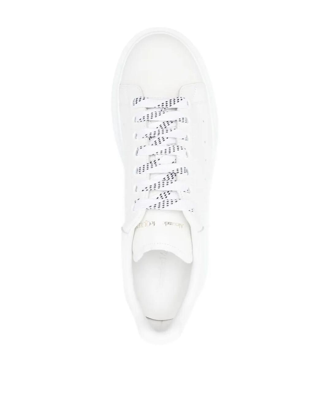 ALEXANDER MCQUEEN Белые кожаные кроссовки, фото 4
