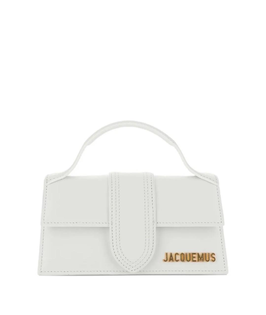 JACQUEMUS Белая кожаная сумка через плечо, фото 1