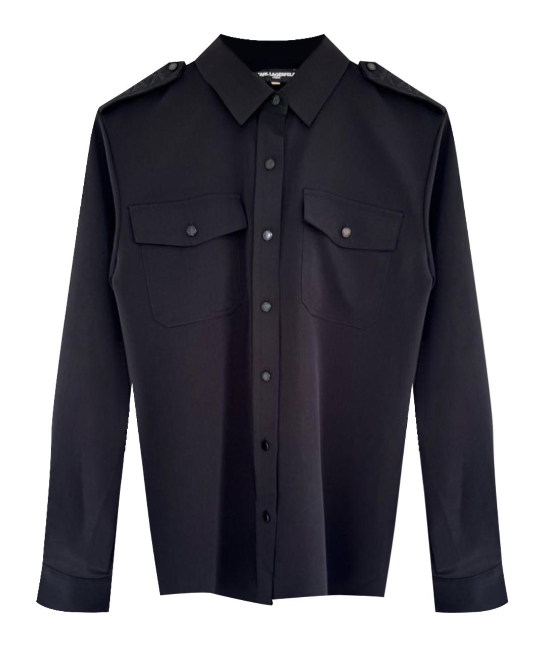 KARL LAGERFELD Черная полиэстеровая блузы, фото 1