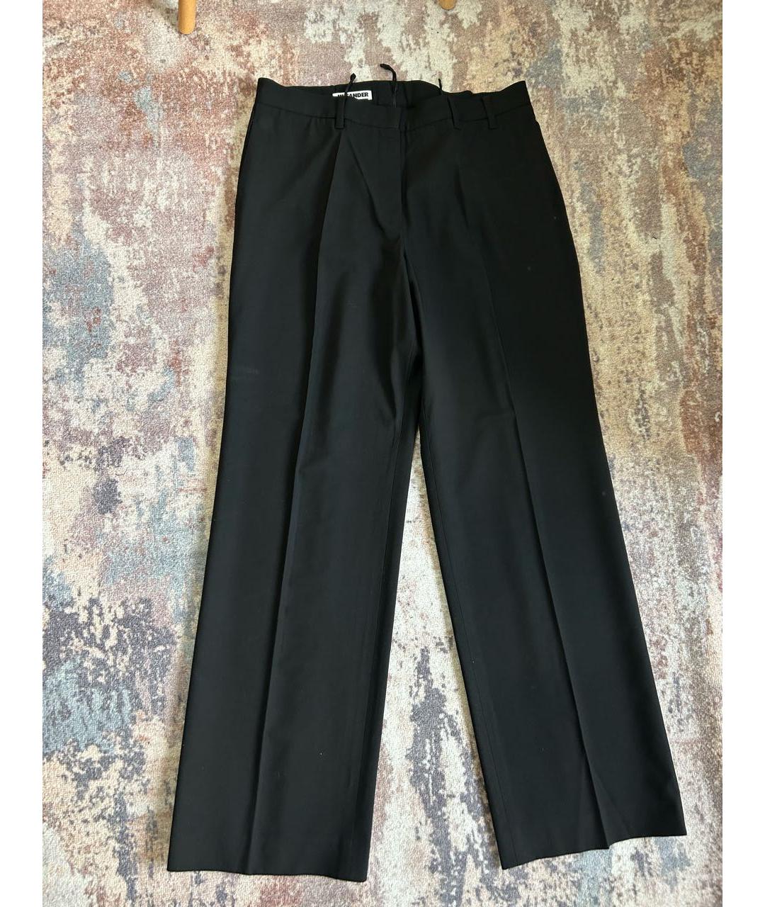 JIL SANDER Черный шерстяной костюм с брюками, фото 2