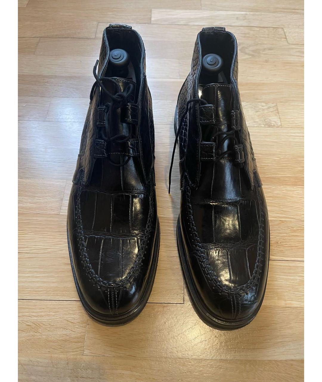 TARDINI Черные туфли из экзотической кожи, фото 2