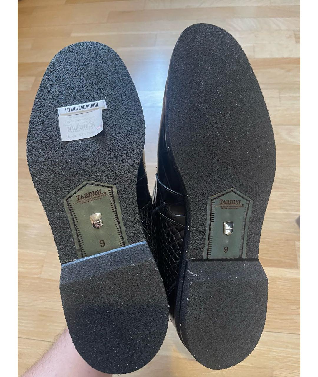 TARDINI Черные туфли из экзотической кожи, фото 5
