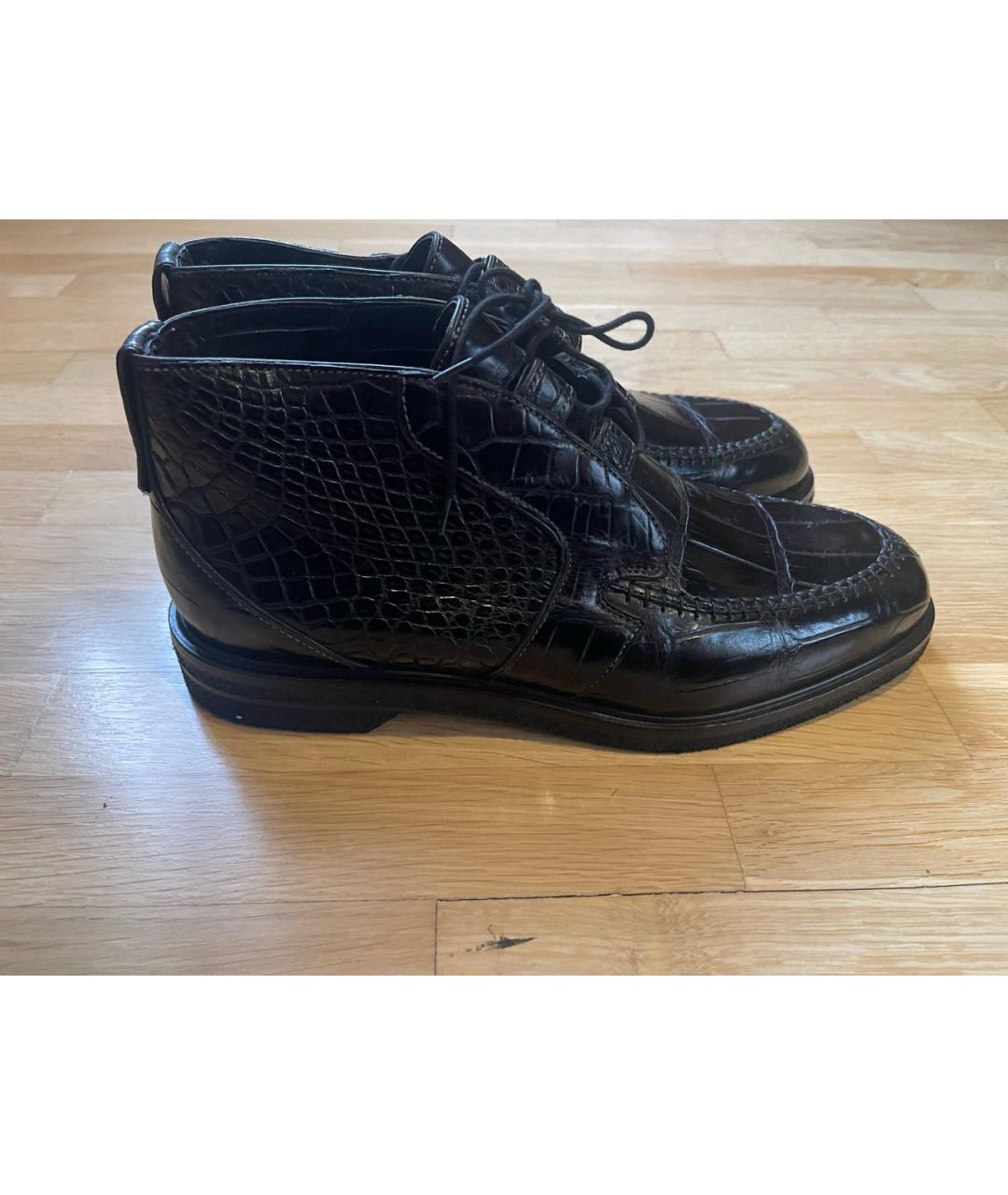 TARDINI Черные туфли из экзотической кожи, фото 4