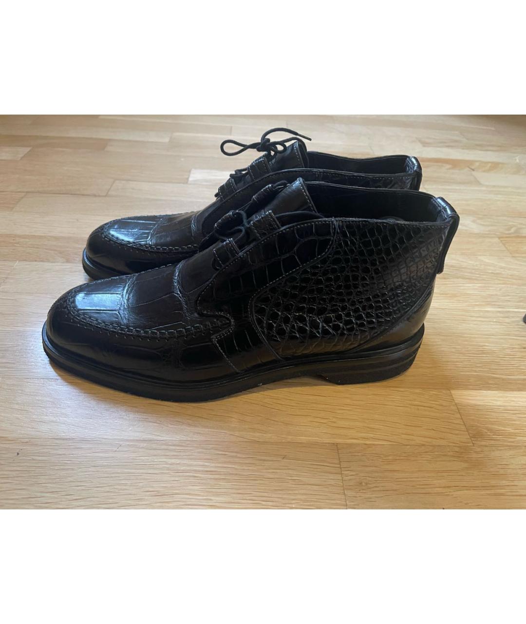 TARDINI Черные туфли из экзотической кожи, фото 9