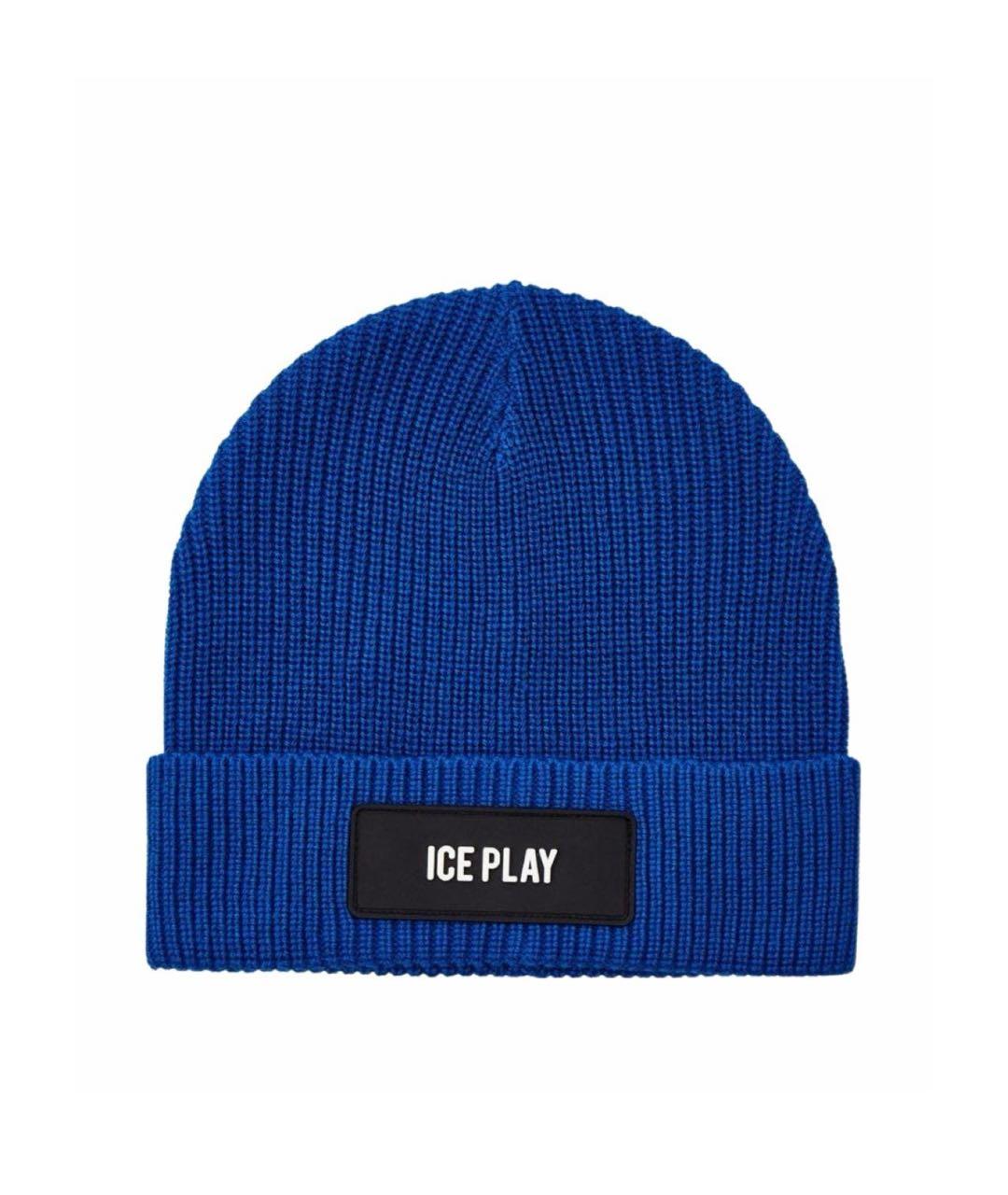 ICEBERG Синяя шерстяная шапка, фото 1