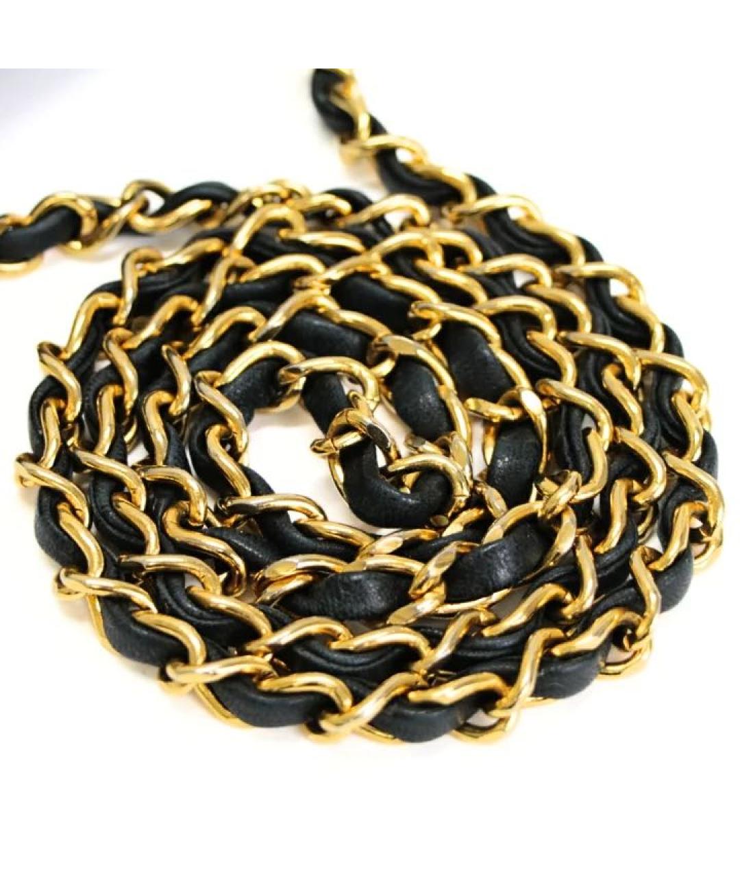 CHANEL Черная кожаная сумка через плечо, фото 3