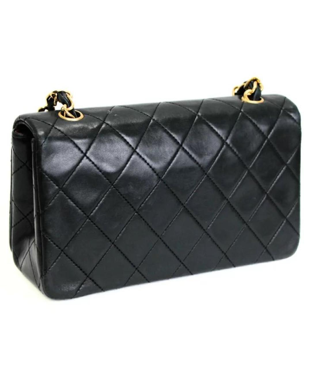 CHANEL Черная кожаная сумка через плечо, фото 2