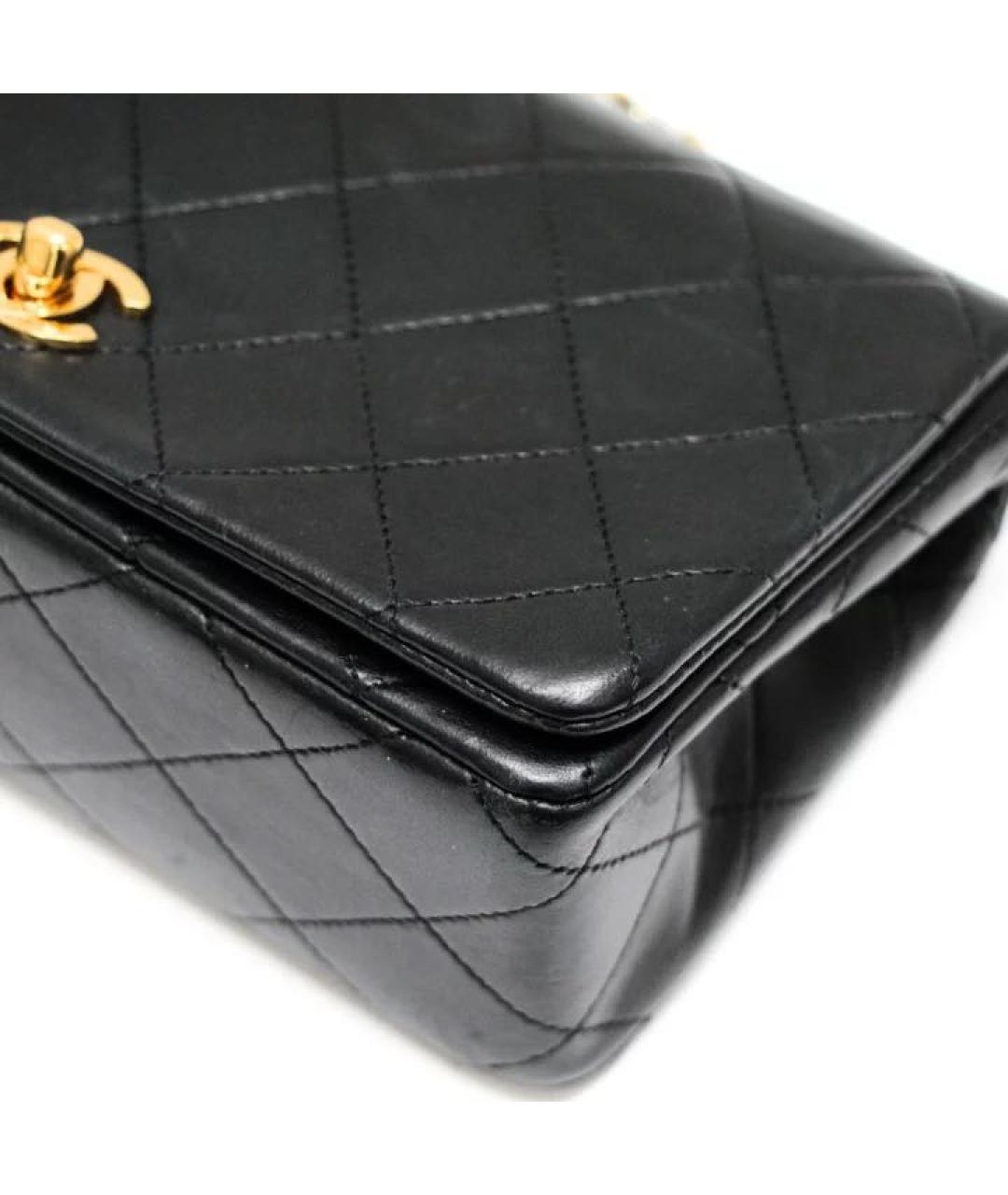 CHANEL Черная кожаная сумка через плечо, фото 6