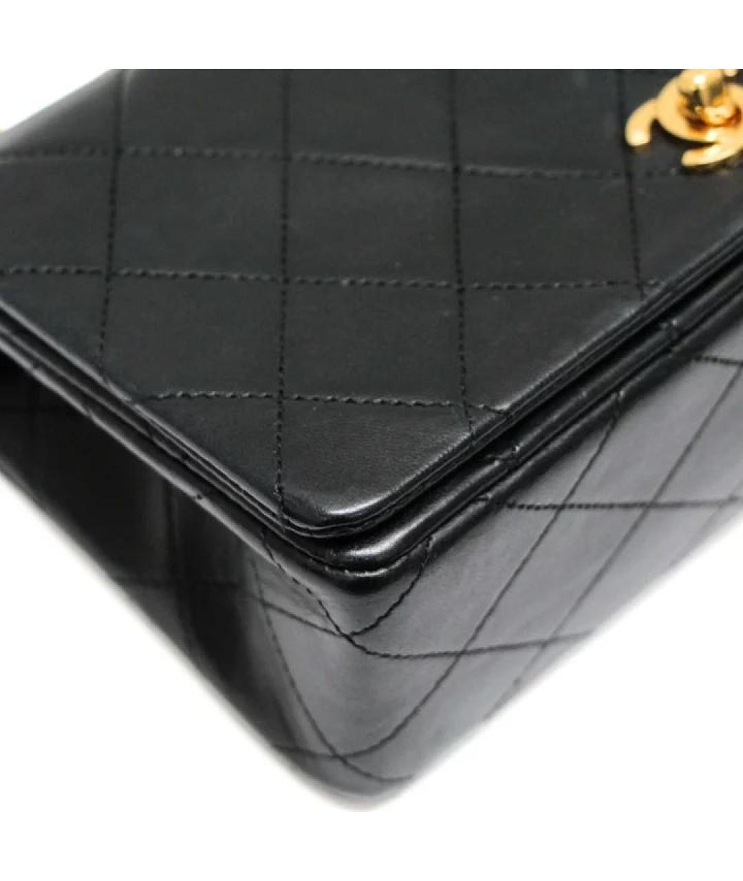 CHANEL Черная кожаная сумка через плечо, фото 5