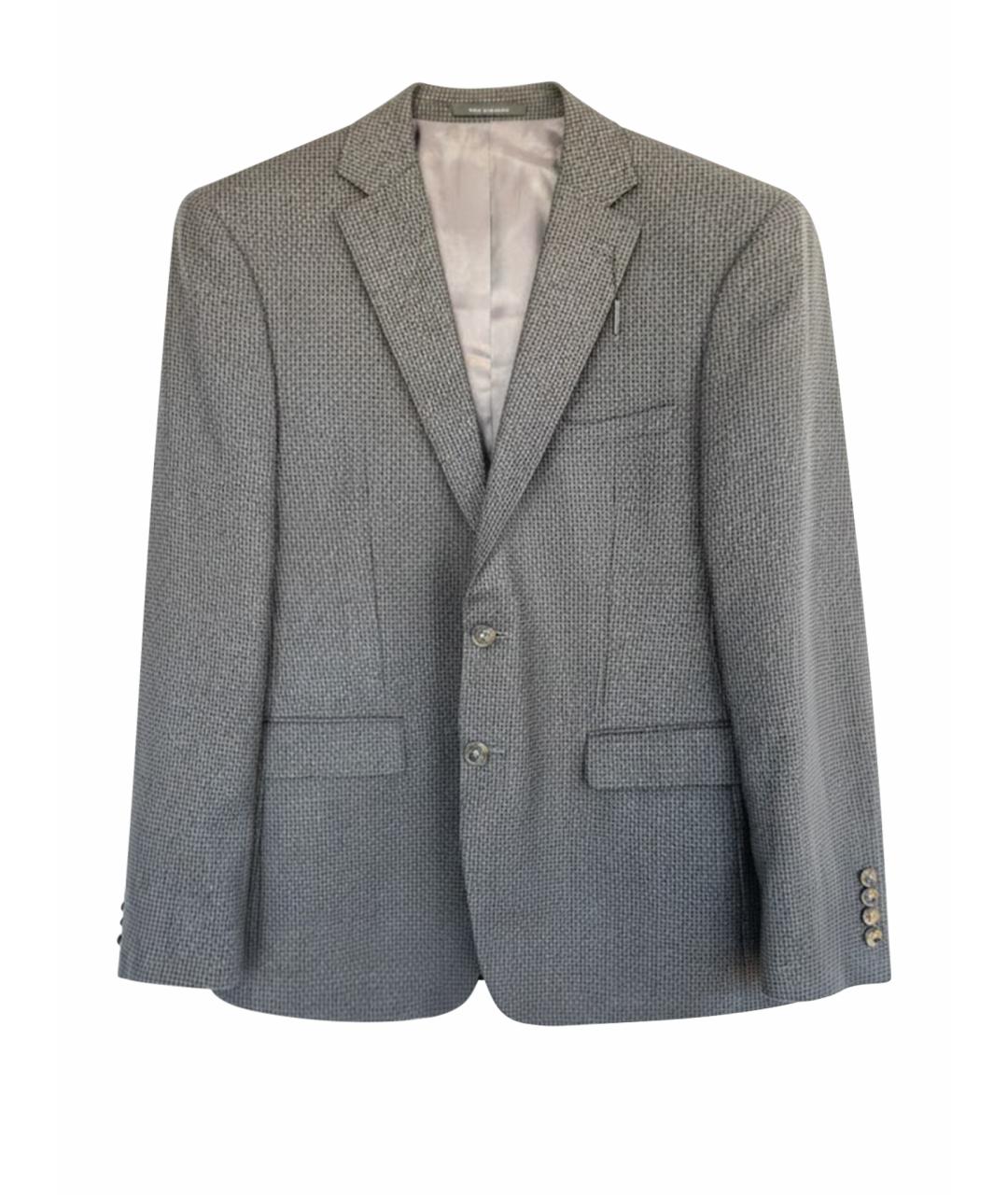 CALVIN KLEIN Серый шерстяной пиджак, фото 1