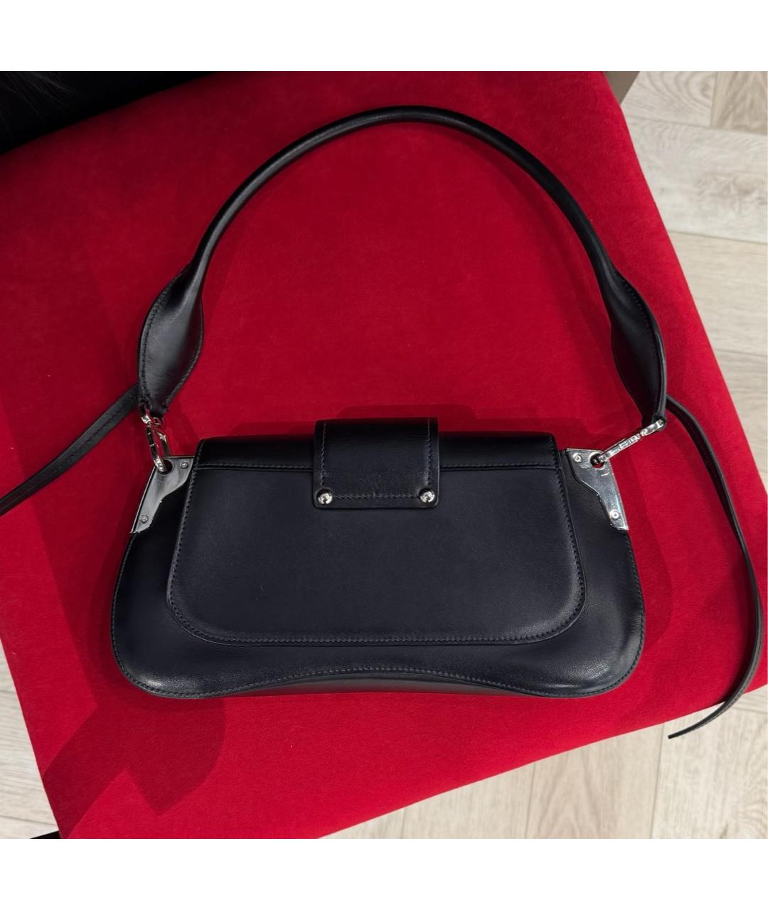PRADA Черная кожаная сумка с короткими ручками, фото 2