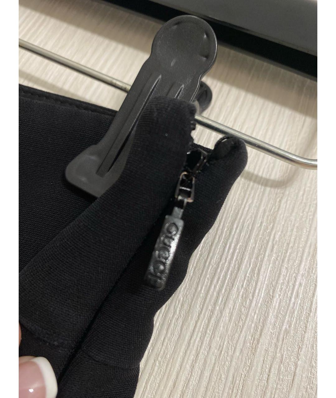 GUCCI Черная шелковая юбка миди, фото 8